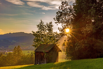 Allgäu - Stadel - Herbst - Licht - malerisch
