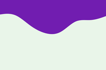 A vibrant purple liquid shape drips organically over a soft, light background, creating a modern and fluid abstract design.