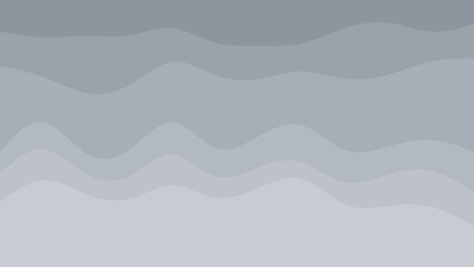 Obraz premium An abstract background features smooth, undulating waves in various shades of grey, creating a calming and modern gradient design.