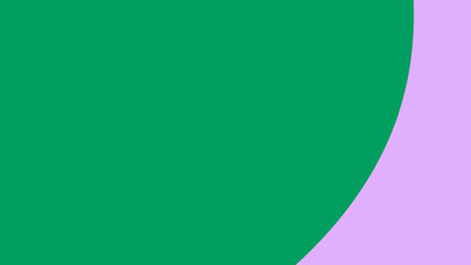 Fototapeta premium A minimalist abstract background features a bold green area gracefully meeting a soft lavender curve, ideal for modern design, digital art, and presentations.