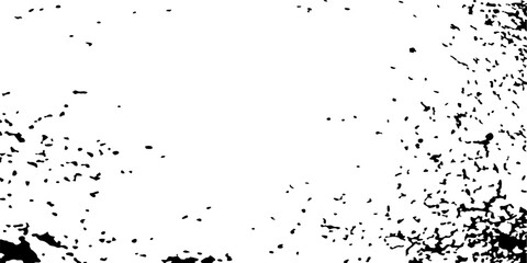 Worn black rectangle texture with grungy stains, rust-like marks and rough surface. Dirty urban backdrop for retro or industrial design. Vector background illustration.