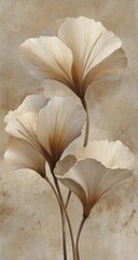 Creamy, delicate flowers in a muted palette