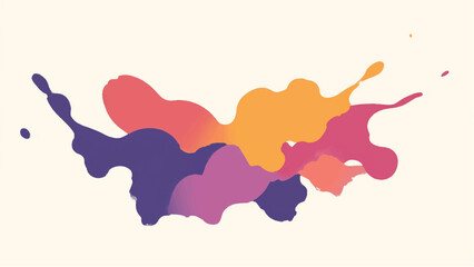 Colorful Paint Splatters Texture. Vector Illustration of Multicolor Paint Splashes.