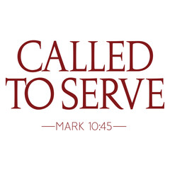 called to serve mark 10:45
