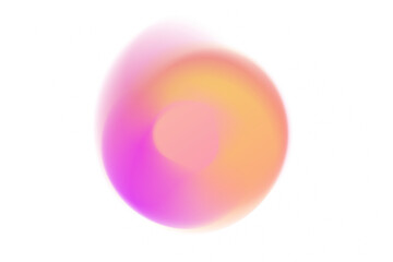 Abstract purple yellow and orange gradient circle blob