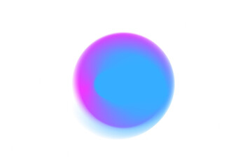 Abstract blue and purple gradient circle blob