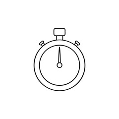 Vector art of stopwatch isolated on white background
