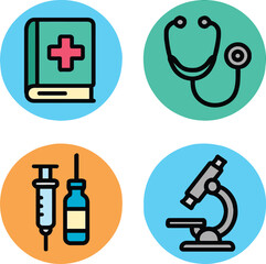 Abstract geometric shapes with vibrant color palette