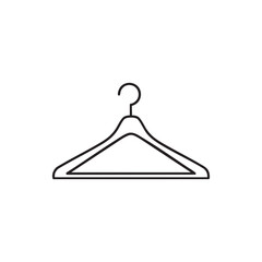 hanger outline icon on white background