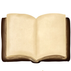 Blank Book Illustration Hand Drawn Clipart