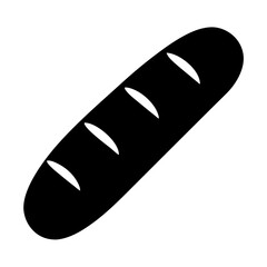 Find baguette bread loaf vector illustration for bakery food design element and cafe menu art