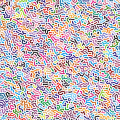 ABSTRACT COLORFUL LINES TURING PATTERN ROUGH DESIGN REACTION DIFFUSION BACKGROUND VECTOR GOOD FOR WALLPAPER, COVER,POSTER 