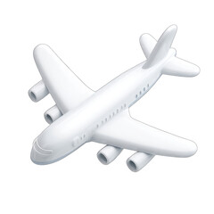 Simple white airplane graphic (1)