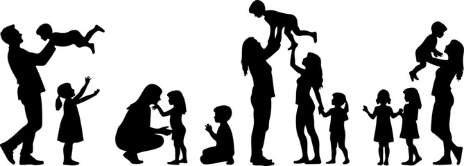 Naklejka premium Flux_Dev_Image_is_a_black_and_white_silhouette_illustration_fe_7_f94271c3-2fb9-4c78-bb10-bc51c5883fc2_traced