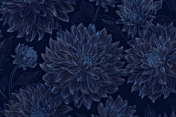 Abstract Dark Blue Dot Pattern