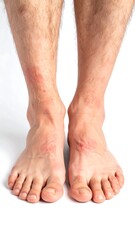 Skin irritation on lower legs and feet