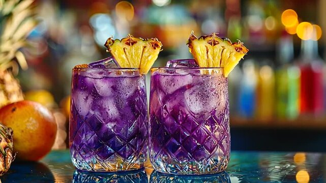 refreshing chicha morada purple corn peruvian drink video