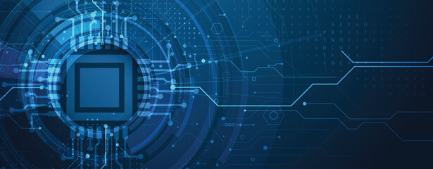 Modern abstract high technology and science wireframe background