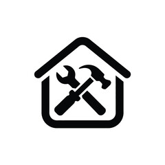 Home repair and renovation tools icon