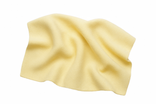 Soft Yellow Microfiber Cloth with Textured Surface, Ideal for Cleaning and Polishing Applications