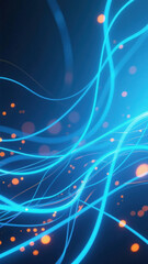 Fototapeta premium Abstract Digital Lines and Lights