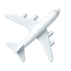 Obraz premium Simple white airplane icon (1)