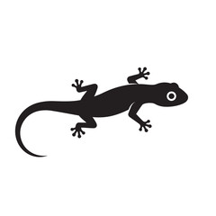 silhouette of a lizard with a white background
