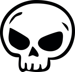 Halloween Skull icon. Happy Halloween. Vector Illustration