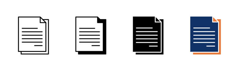 Files icon sheet multiple style collection