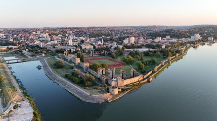 Smederevo, Serbia - August 08 2025: Fortress