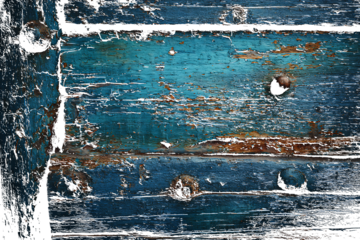 Weathered Teal Blue Wooden Planks with Rusty Iron Rivets Texture rustic