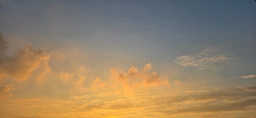 sunset in the sky