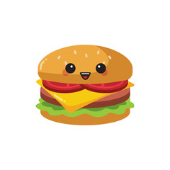 Cute Burger Icon