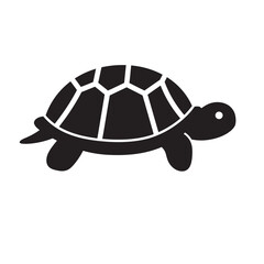 silhouette of a turtle with a white background