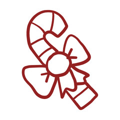 Christmas Candy Cane Free Icon