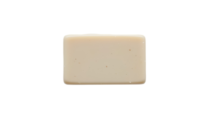 Light Beige Soap Bar – Smooth Rectangular Matte Design PNG