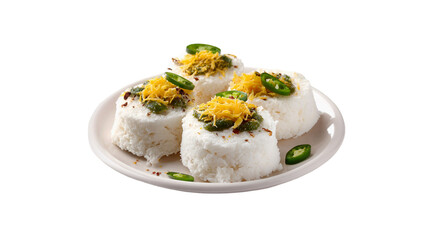 Delicious Puttu with Condiments South Indian Cuisine