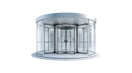 Modern revolving glass door entrance architecture design
