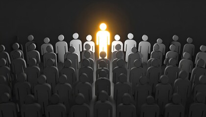 Obraz premium Standing out from the crowd (2)