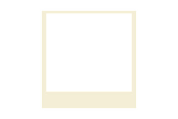 Obraz premium Empty beige square photo frame template for pictures, scrapbook, posters, and modern graphic design projects