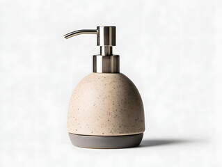 Obraz premium Neutral-toned ceramic soap dispenser with matte 