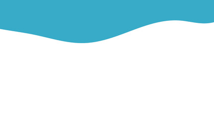 Blue wave shape background header element for banners, presentations, posters, and modern graphic design projects