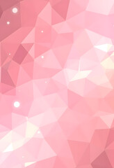 Obraz premium Bright digital polygons background, flat papercut style, with white tones