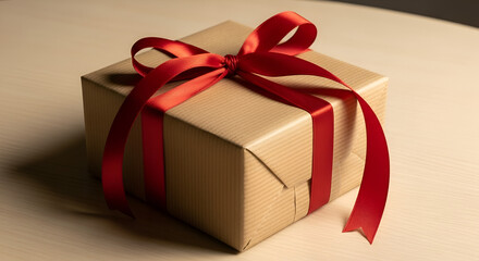 Obraz premium red gift box
