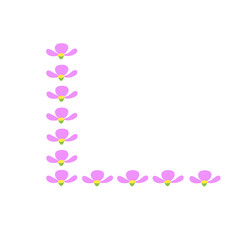 floral corner border decoration