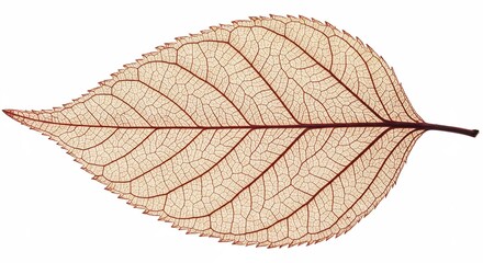 繊細な葉脈 美しい透き通る紅葉 自然の芸術 秋 