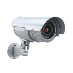 A security camera isolated on a transparent background