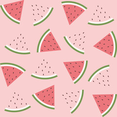 수박 벡터 패턴 디자인