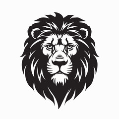 Fototapeta premium Majestic Lion Head Image Vector Isolated on white background. 