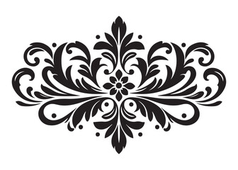 ornament border logo silhouette vector, floral border silhouette vector design, vintage ornament floral logo silhouette vector, botanical ornament border logo vector silhouette on white background